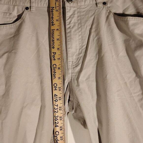 Peter Millar pants mens 38x32 beige golf flat front straight leg chino - Picture 5 of 9